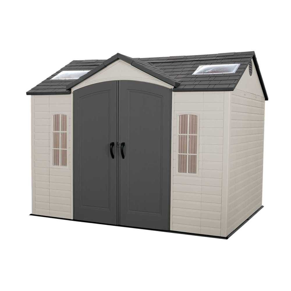 10x8 ft Outdoor Storage Shed, Desert Sand