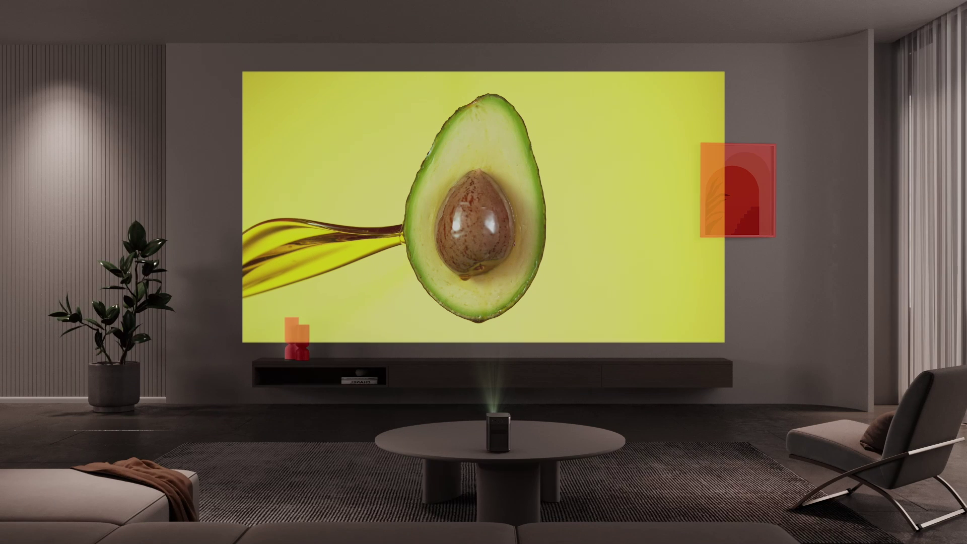 XGIMI Halo+ 1080P Portable Projector, 4K Input Supported, 700 ISO Lumens with Integrated Harman Kardon Speaker, Auto Focus&Keystone,ISA Technology, Android TV 10.0, Wireless Casting WiFi Bluetooth