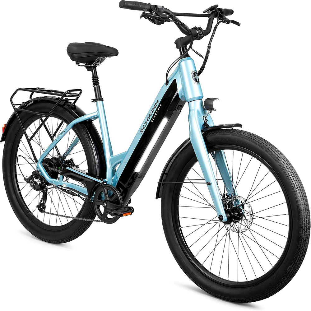 Schwinn Coston Adult Hybrid Electric Bike, 20MPH Commuter Electric Bike