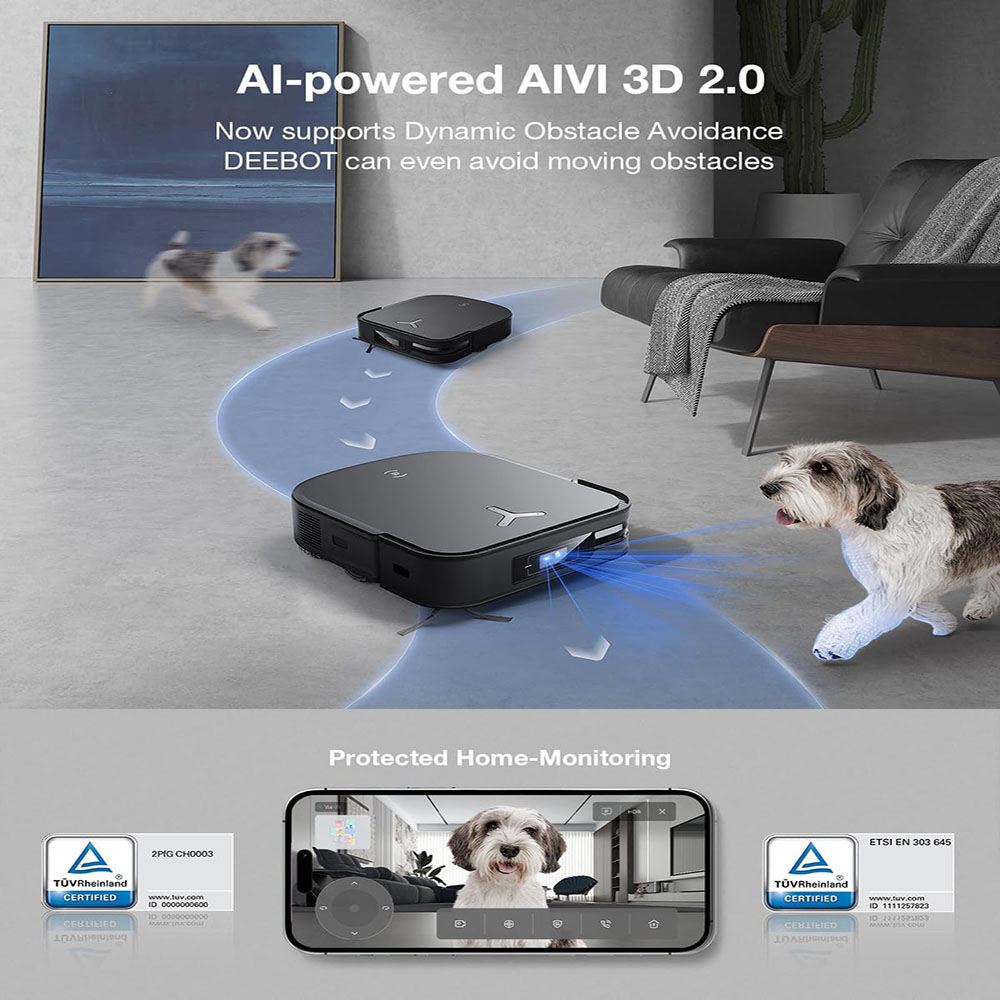 ECOVACS DEEBOT X2 Combo Robot Vacuum Cleaner and Mop