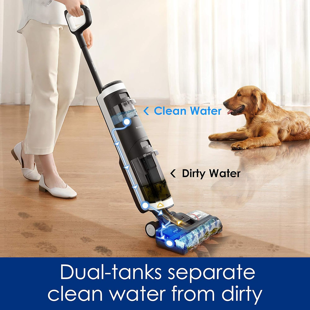 Tineco Floor ONE S3 Cordless Hardwood Floors Cleaner, Lightweight Wet Dry Vacuum Cleaners