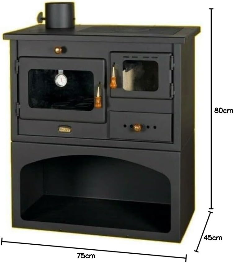 Wood Burning Cooking Stove With Oven,1P34,10 kw [Energy Class A]